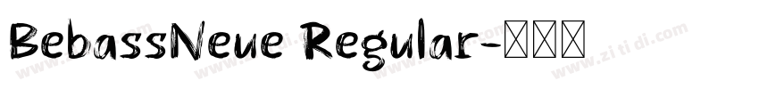 BebassNeue Regular字体转换